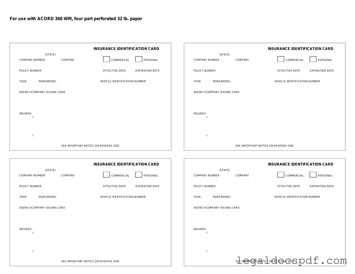 Fill Out Your Acord 50 WM Form
