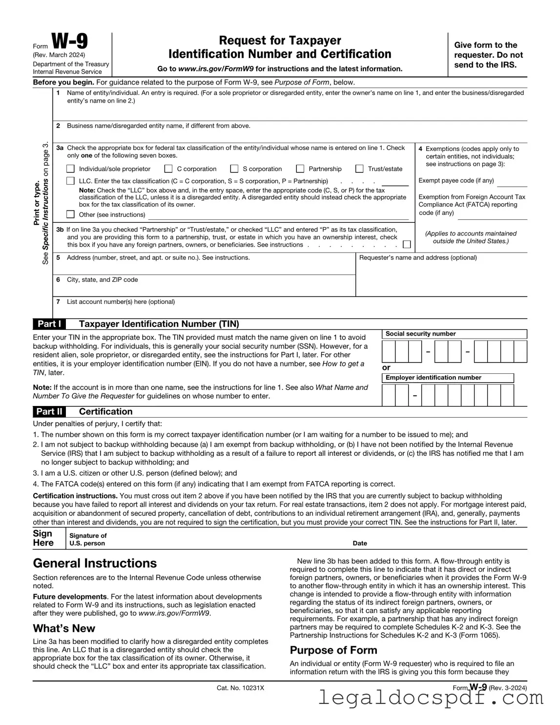 Fill Out Your IRS W-9 Form