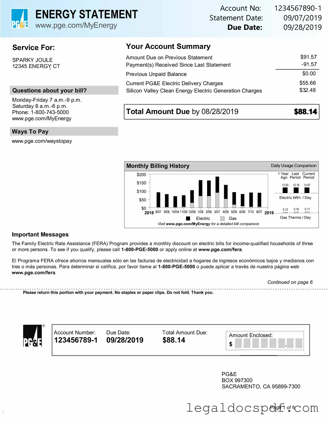 Fill Out Your Utility Bill Form
