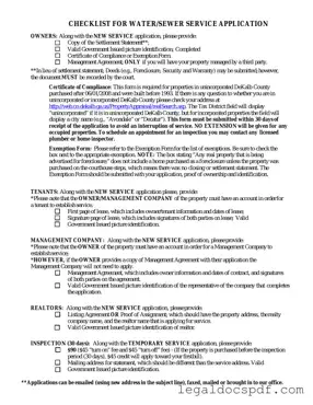 Fill Out Your Dekalb County Water Application Form