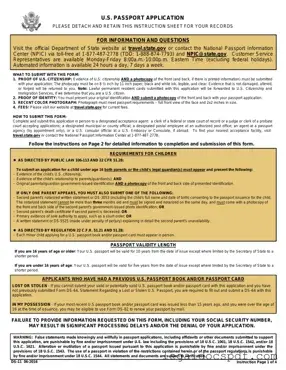 Fill Out Your DS-11 U.S. Passport application Form