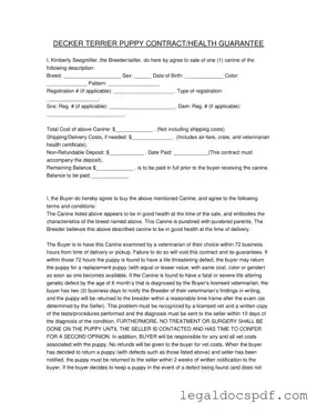 Fill Out Your Health Guarantee Form