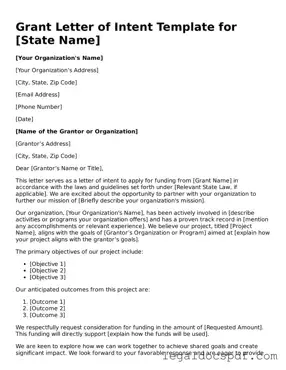 Valid Grant Letter of Intent Template