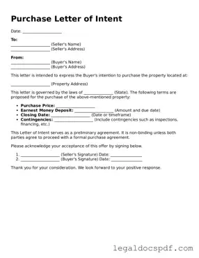 Valid Purchase Letter of Intent Template