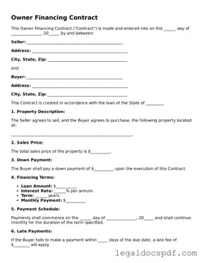 Valid Owner Financing Contract Template