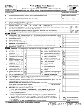 Fill Out Your IRS Schedule C 1040 Form