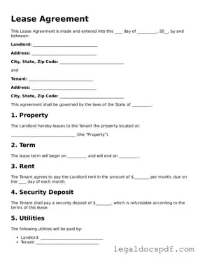 Valid Lease Agreement Template