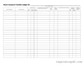 Fill Out Your Stock Transfer Ledger Form