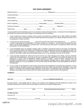Fill Out Your Test Drive Form